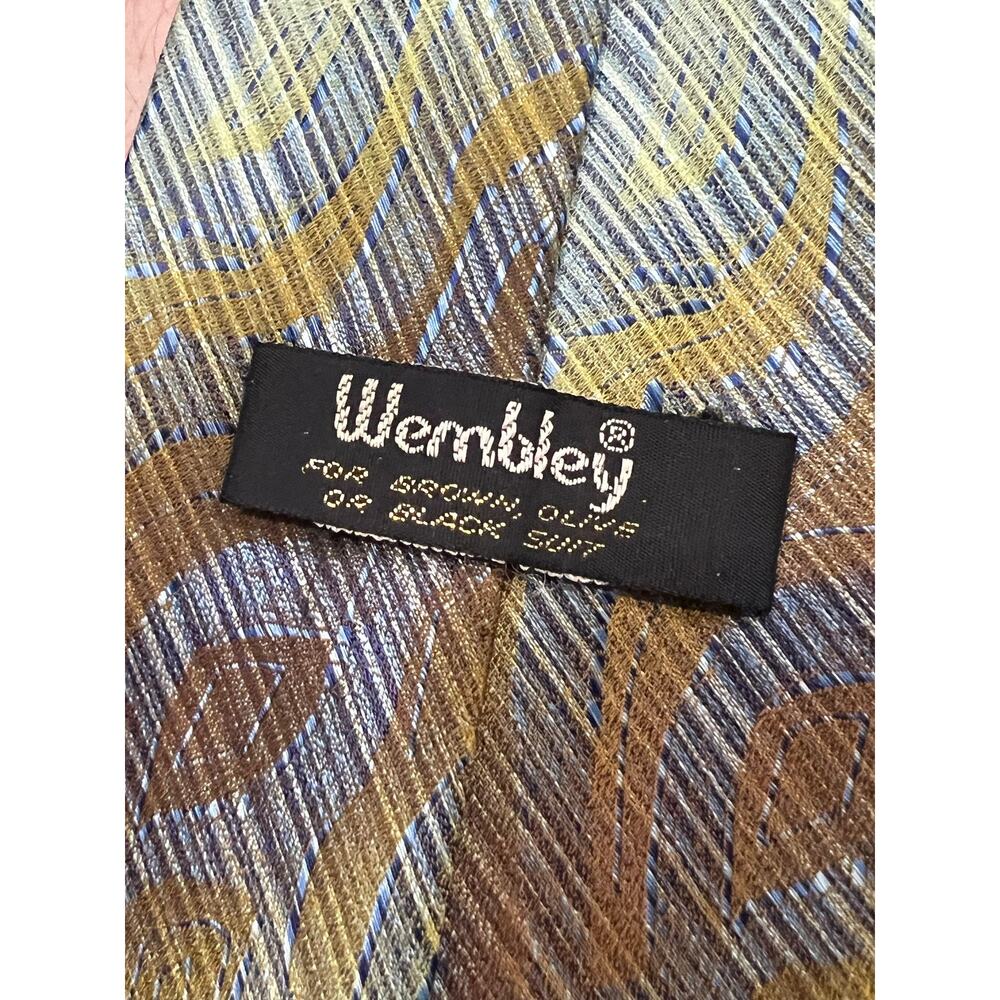 Wembly Mens Tie Multicolor Abstract Pattern (A00) - Picture 2 of 2